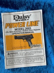 T06 – Vintage Original Daisy Power Line Model 2003 Manual 20 Pages Factory USA