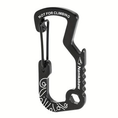 2Pcs Black Plastic Nylon D Carabiner Outdoor Spring Snap Clip Water Bottle Hook