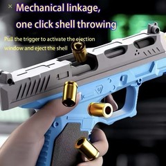 Semi Automatic Handgun Realistic Shoots Rubber Bullets Long Range 20 Bullets