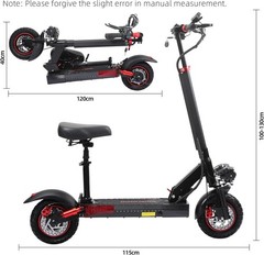 Freeboy Electric Scooter 48v 1200W For Adult 10″Off Road Fat Tires Fast Speed US
