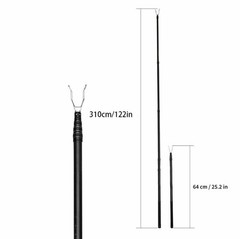 Lightweight Adjustable Stick Clip Tool for Sport Climbing & Bolt Clipping – 122″