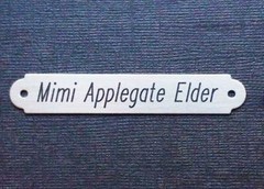 SADDLE PLATE 2 1/2″ x 3/8″ Custom Engraved Solid Nickel Silver Bridle or Brow