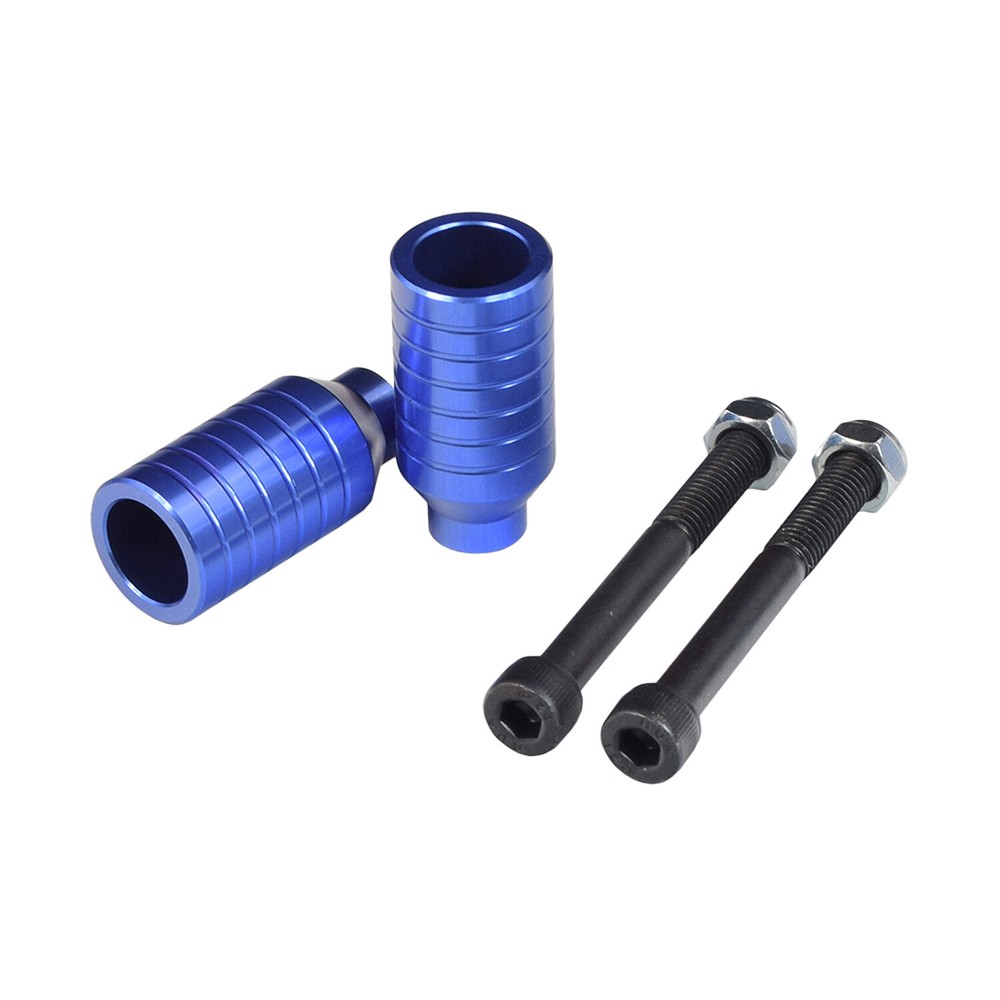 Cobalt Blue Freestyle Kick Scooter Alloy Stunt Pegs (Set of 2)