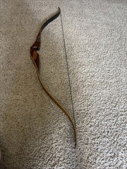 Handmade Antique Wood Long Bow 58”- Herters Recurve Bow