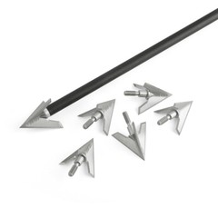 Archery Broadheads 100 Grain Compound Bow Hunting 3 Blade Fixed Arrowheads Tip