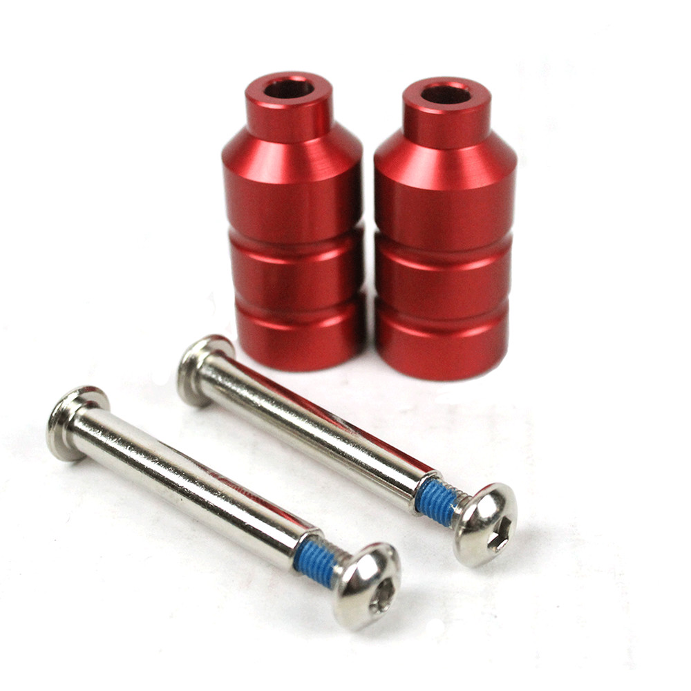 Scooter Pegs with 2in Axles and Bolts – Red