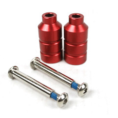 Scooter Pegs with 2in Axles and Bolts – Red