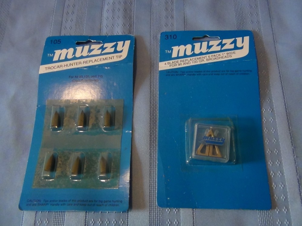Muzzy Arrow Broadhead Replacement Kit Plus Trocar Kit New In Packages
