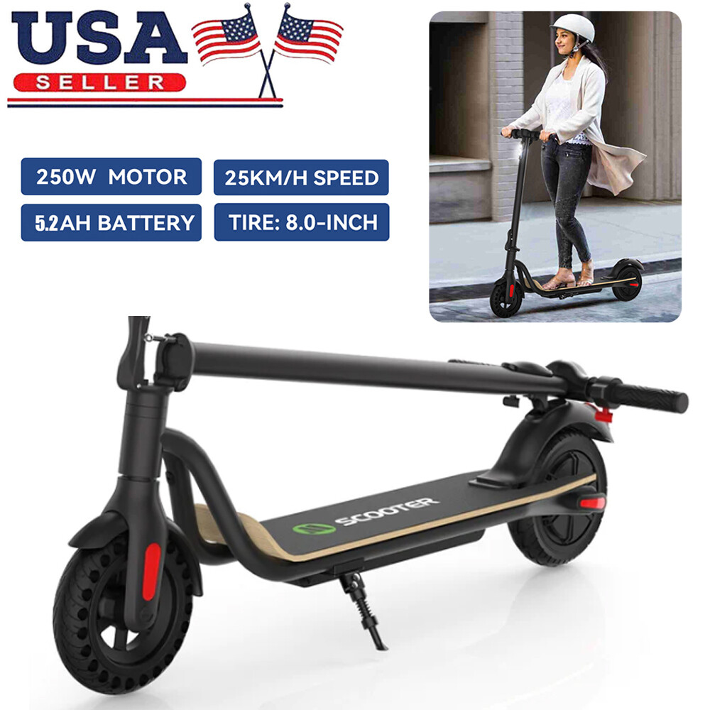US ADULT ELECTRIC SCOOTER LONG RANGE FOLDING E-SCOOTER 2025 SAFE URBAN COMMUTER
