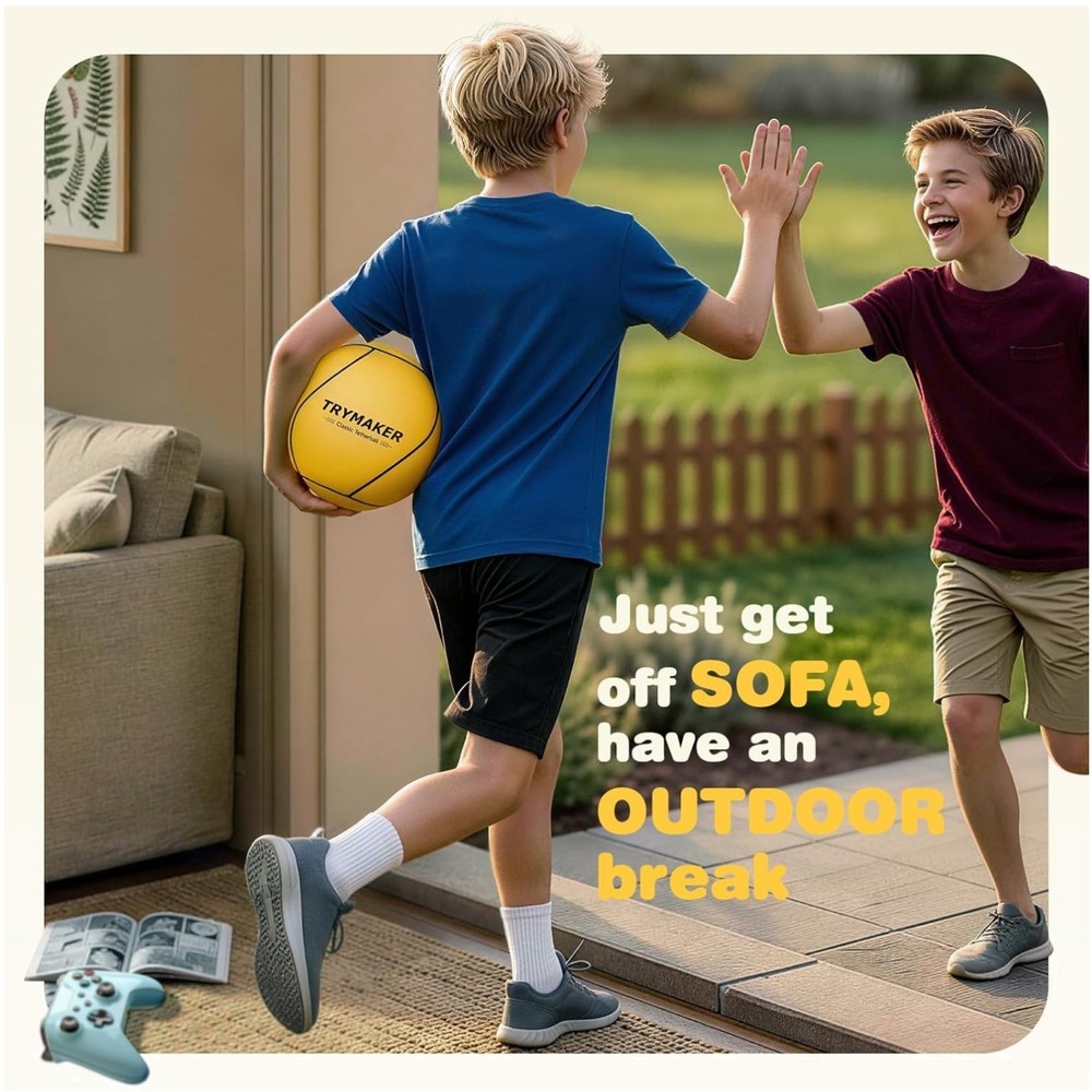 Unisex-Teen Tetherball Set with Additional Ropes