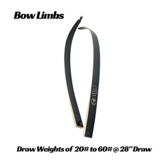Deerseeker Archery Takedown Recurve Limbs Bow Limb Replacements with 2pack Ha…
