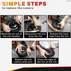 2Pcs Electric Scooter Tires Inner Tubes – Inflatable 10×2.5