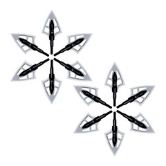 12Pcs Black Archery Broadheads 100 grain Crossbow Compound Bow Hunting Tips