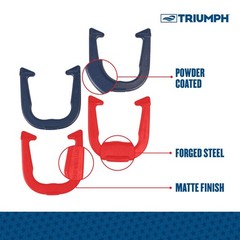 Triumph Sports Triumph Patriotic Forged Horseshoes Set 4 Steel Horseshoes 2