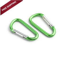 Drayas Aluminum Carabiner D Shape Buckle Pack, Small, Multicolor-20PCS