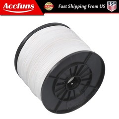1/8″ x 1000′ Multipurpose Braid Polypro Rope White Tensile Strength 350 Pounds