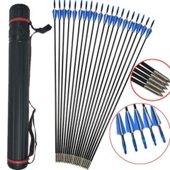 30/40LBS Archery Fiberglass Arrows Practice Target 31″ Bow Shoot Hunt archery