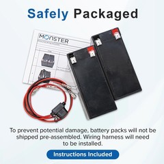 12 Volt Battery Pack for Razor Power Core 90/E90 E95 Scooter (7 Ah w/ Harness)