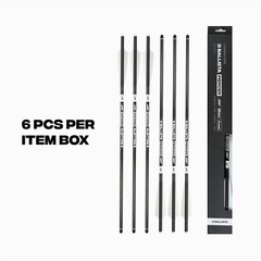 BALLISTA PIERCER 2-Vanes Carbon Crossbow Bolts – Ideal for MEGABAT – Pack of 6