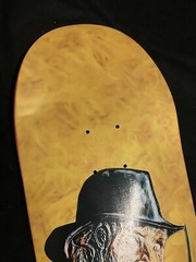 RARE Halloween Jim Greco Freddy Krueger Hammers Shaped Skateboard Deck Pearl