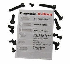 Eclipse Blackout Screw Kit for Ego 7-11, Etek 3-4, Etha, LV1, GEO 1-3.5, GTEK
