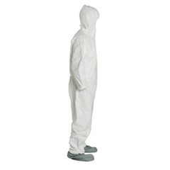 DuPont Tyvek 400 TY122S Disposable Protective Coverall with Elastic Cuffs