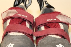 Evolv Elektra Womens Size 38 7.5 Merlot Grey Climbing Approach Bouldering Shoes
