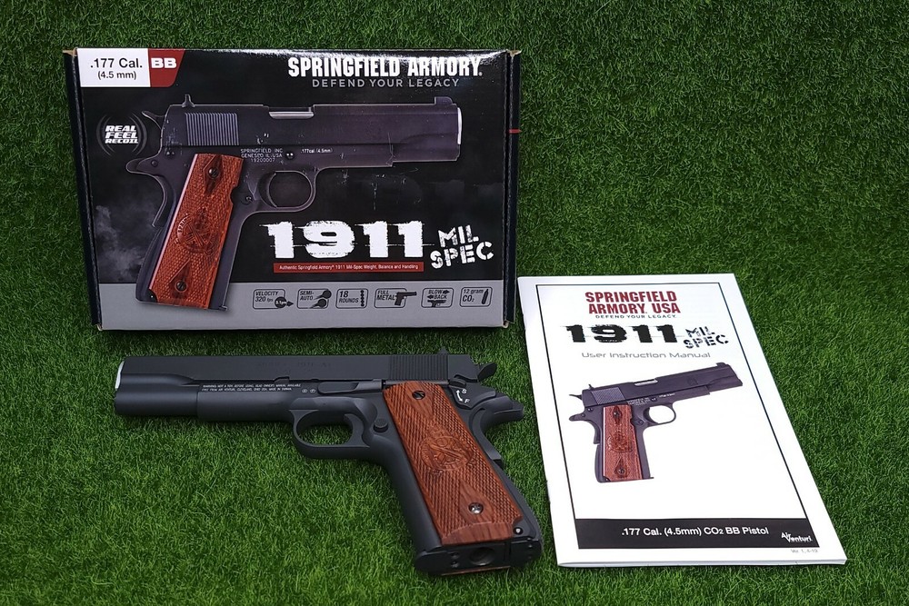 Air Venturi Springfield Armory Mil-Spec 1911 BB Pistol CO2 .177 – SA-1911MSCB4