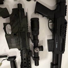 G-Spec Pump Action Airsoft Rifle w/ Scope and shot gun
