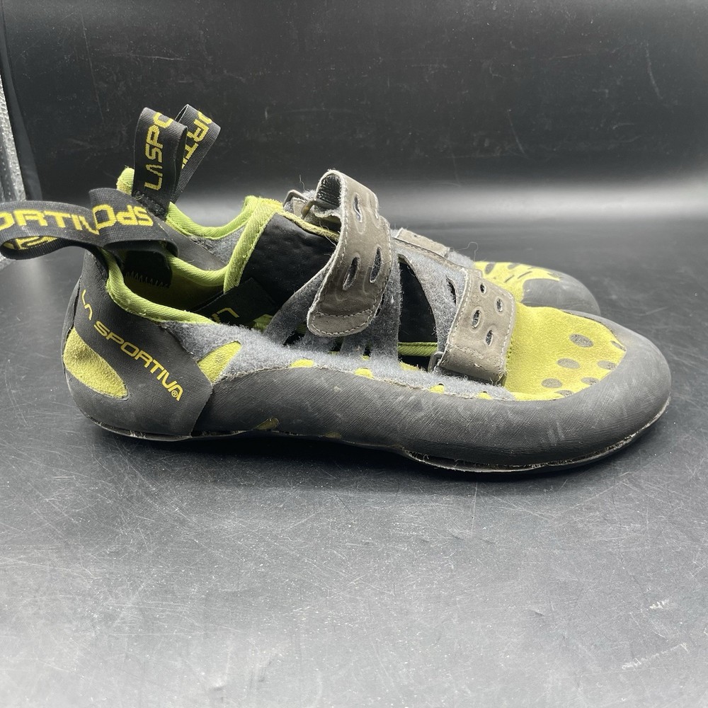 La Sportiva Tarantula Climbing Shoes Lime Green Gray Men’s US 8.5 EU 41.5