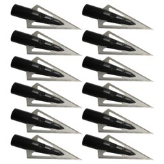 12Pcs DIY Hunting Tradition Broadheads Iron Jacket Wooden Bamboo Arrow Glue Tip