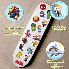 200PCS Cool Character Stickers for Water Bottles Skateboard Luggage Laptop Bu…