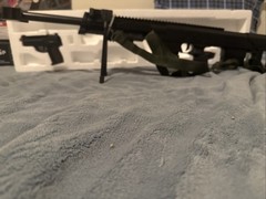 UKARMS Spring Powered Airsoft Sniper and Pistol with flashlight