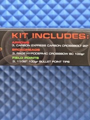 NEW OPEN BOX Rage Simply Lethal Hunt Ready Kit MISSING BRODHEADS ONLY ARROWS