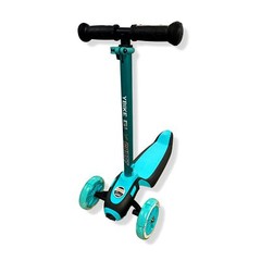 $120 YBike Blue GLX Boost Kids Kick Light-Up Scooter Adjustable Steering Handle
