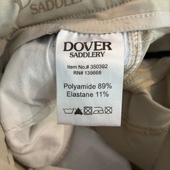 Dover Saddlery Riding Breeches 24 Beige Equestrian Pants Horse Riding Dressage