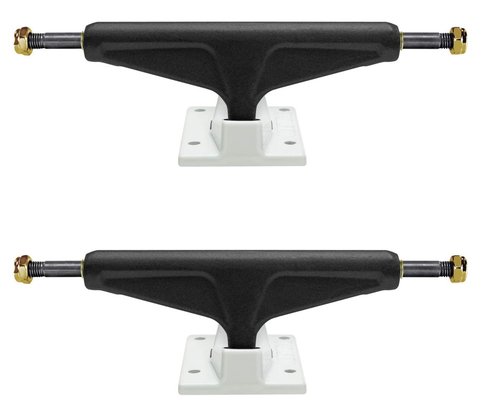 VENTURE Salt and Pepper Skateboard Trucks – 5.25 High Black and White