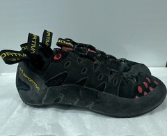 La Sportiva Tarantulace Climbing Shoes Mens 41.5 Black Red Bouldering Gym Lace