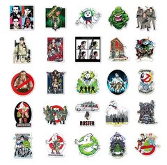 25 Piece Mix Lot 2” The Real Ghostbusters Stickers, Random Mix, Vinyl, Decals
