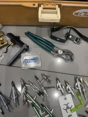 Broadhead Archery Arrowhead Blades LOT Adapters Tackle Box