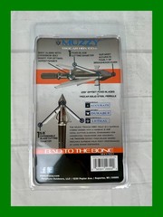 Muzzy Trocar HBX 3 pack Expandable Crossbow Broadheads 4 Steel Blades 100 Grain