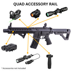 ArmyBoy Crosman DPMS SBR Full-Auto CO2 BB Gun Rifle Bundle – Ready-To-Shoot-Kit