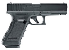 Umarex Glock 17 Gen 3 .177 Cal Blowback Air Pistol with CO2 Tanks and BBs Bundle