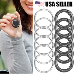 5Pcs Spring O Ring Open Key Leather Bag Strap Pendant Buckle Snap Clasp Clip USA