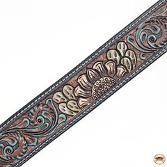 Western Headstall and Breast Collar Set HILASON Tooled Leather Horse Bridle Tack