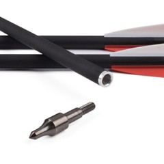 6/12 Pack 26/28/30 Inch Carbon Arrow Spine 500 for Compound/Recurve Bow Hunting
