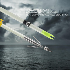 6 Pack 32 inch Bowfishing Arrows with Broadheads and Safty Slides Bow Fishing
