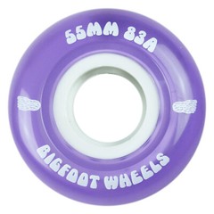 Bigfoot Skateboard Wheels 55mm 83A Soft Cruiser Filmer Wheels Purple (Set of 4)