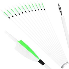 12X 30″ Archery Carbon Arrows Turkey Feather SP500 Recurve Bow Shooting Hunting