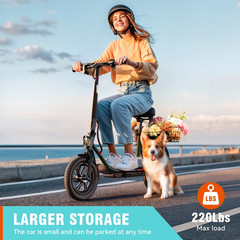 Electric Scooter for Adults – 8.5″/10″/12″ Tires,Peak 500W-700W Motor, 15-30 Mil